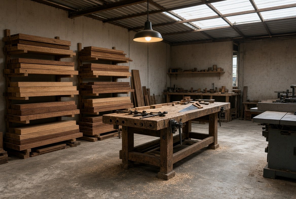 Kabeer Furnish studio and workshop in Singapore